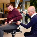Bureaustoel passen